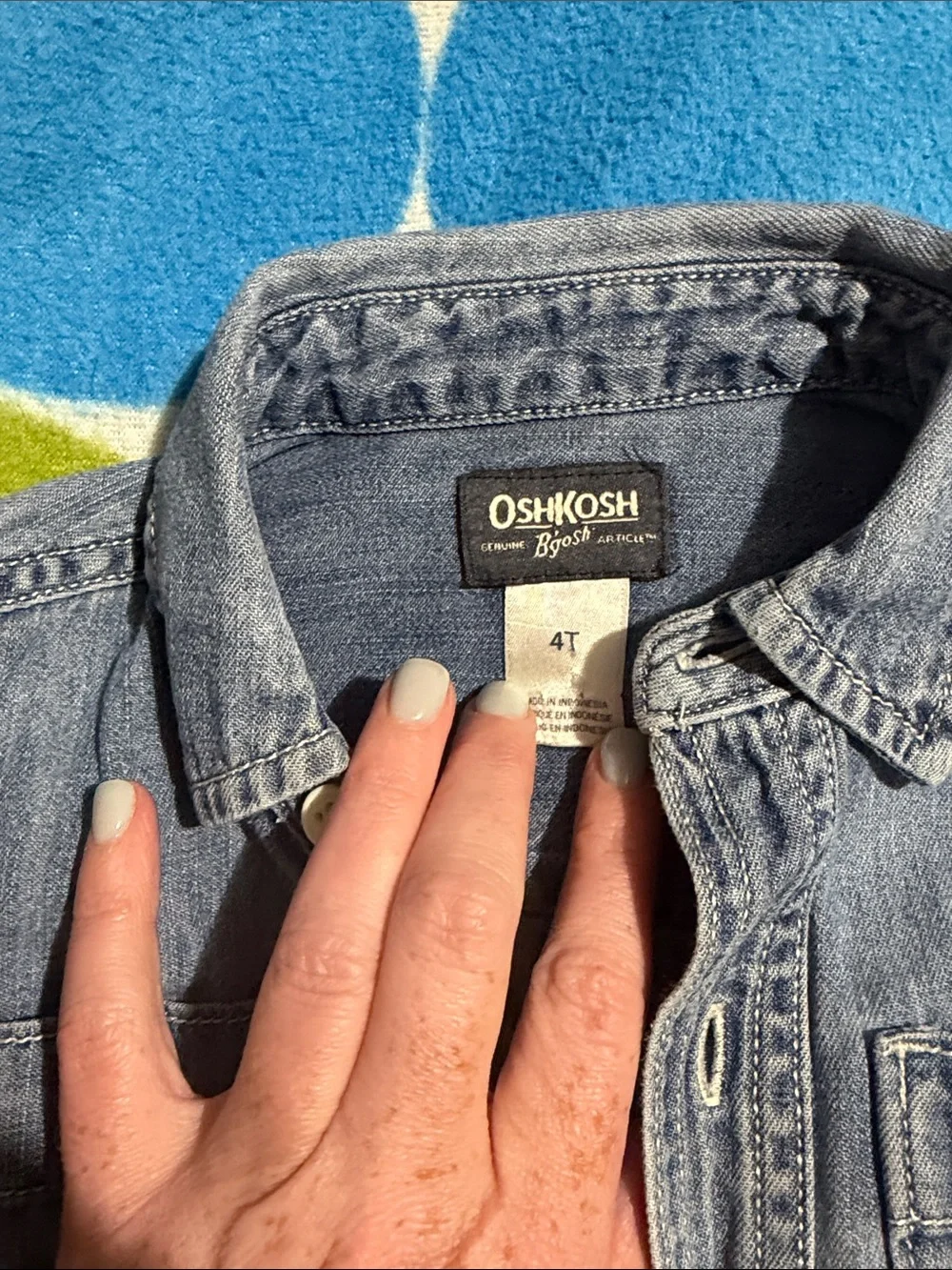 OshKosh B'gosh Light Blue Denim Shirt Jacket